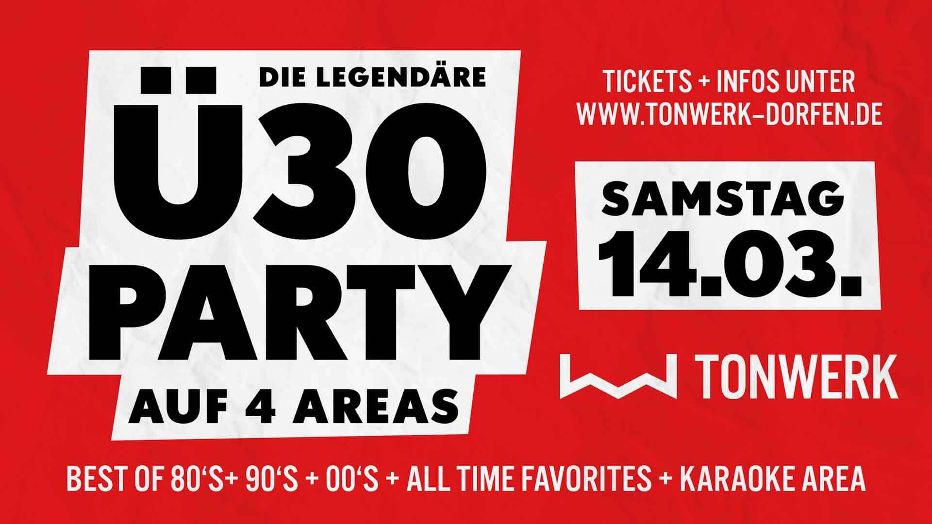 Ü30 Party im Heizwerk Club